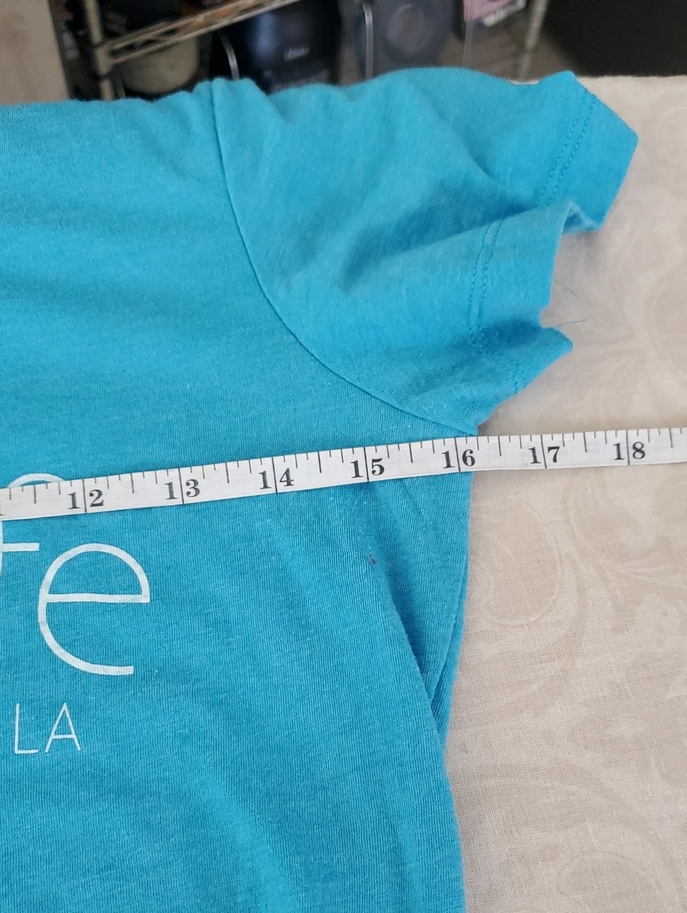 Bella Canvas Blue One Life LA 5 Years Top Size M - Picture 7 of 8